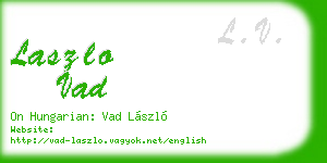 laszlo vad business card